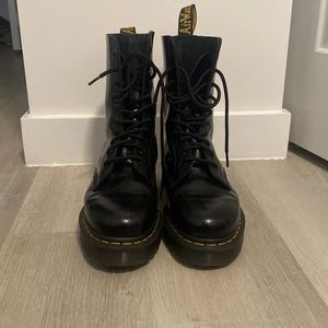 Dr Martens 1490 10 eye bex boots in black